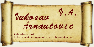 Vukosav Arnautović vizit kartica